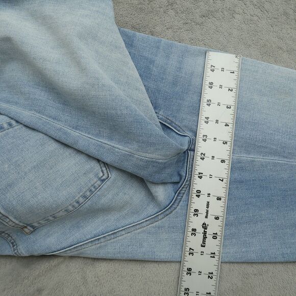 Talbots Jeans Women's Size 8 Blue High-Rise Modern Ankle 26" Inseam Distressed - Picture 6 of 16